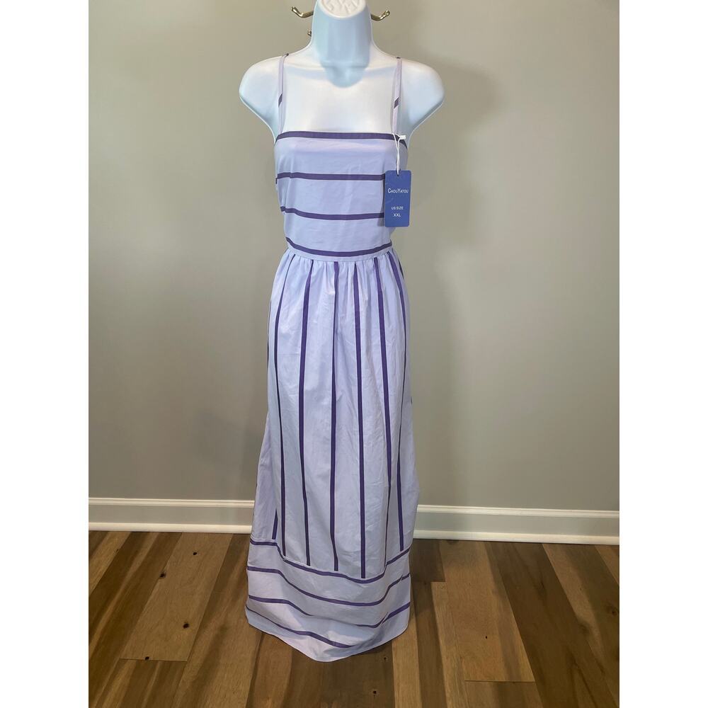 ChouYatou NWT Size 2XL Light Purple Cotton Dress / Sundress